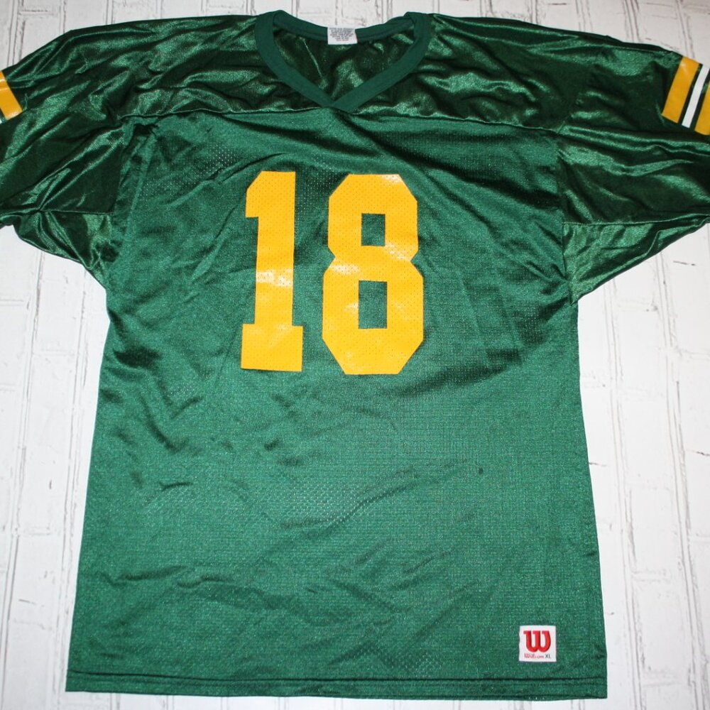 Wilson Green and Yellow 18 Jersey Size XL